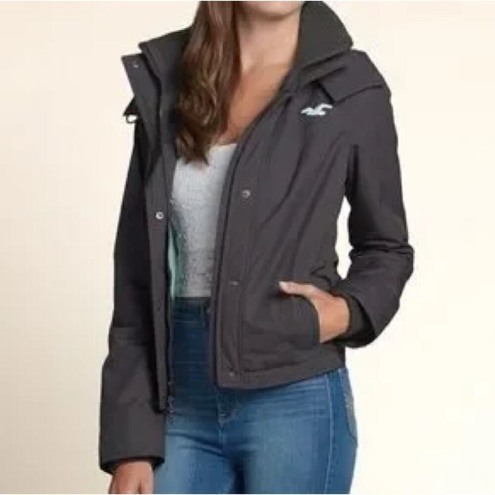 HOLLISTER All-Weather Jacket in Gray - XS